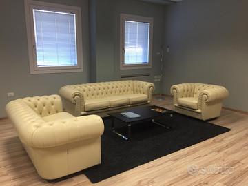 COMPLETO DIVANI E POLTRONA CHESTERFIELD