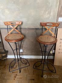 Sgabelli da bistrot parigini in legno
