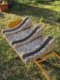 Portabici in  Granulato di Marmo e Cemento