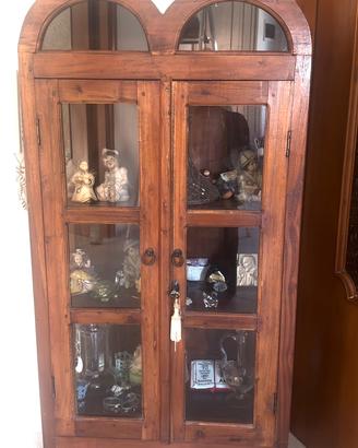 Vetrinetta in legno massello