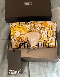 VERSACE BORSA POCHETTE TRACOLLA BIANCO