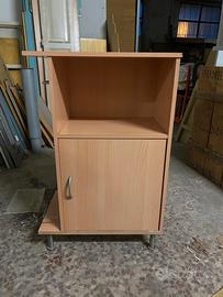 Mobiletto legno e metallo