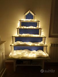 Scaffale Presepe Thun in legno 