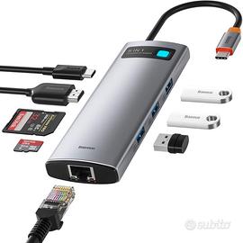 Baseus Hub Adattatore USB C 8 in 1