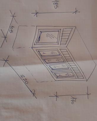 Veranda in pvc avorio