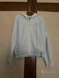 Felpa Nike azzura con bordi argentati