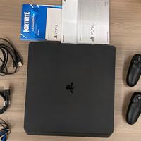 PS4 Slim 500GB + 2 Controller