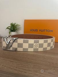 Cintura louis vuitton bianca e argento