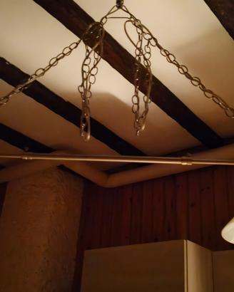 Lampadario sospensione vintage 2 luci 