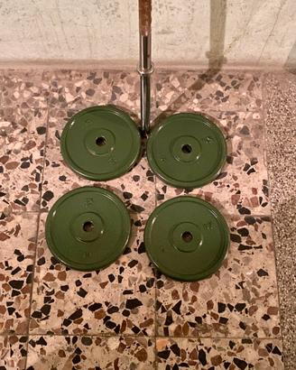Bilanciere Rovera + 4 dischi ghisa 5kg