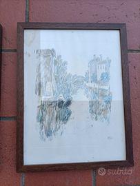 2 Litografie colori BURANO - Mario Vellani Marchi