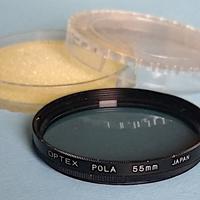 Filtri 55mm: Skylight TAMRON, Polarizzatore OPTEX.