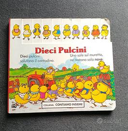 Libro vintage bambini 10 pulcini Lito editrice '90