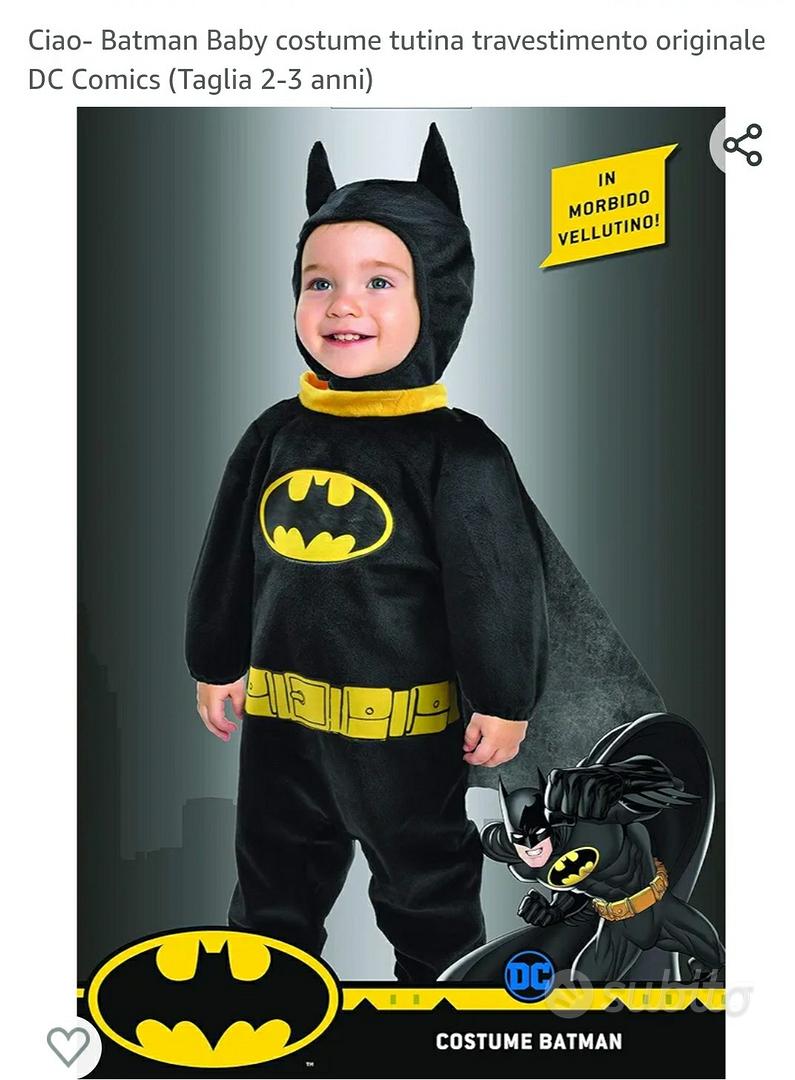 Costume carnevale fai da te Batman bimbo 6 anni