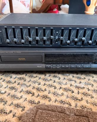 Equalizzatore e lettore cd: Technics e  Sansui