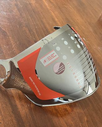 visiera color argento per casco ls2 airflow1