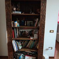 Libreria e mobile in legno massello