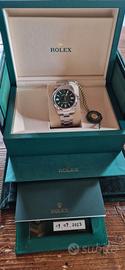 Rolex OP 41 mm verde originale nuovo full set