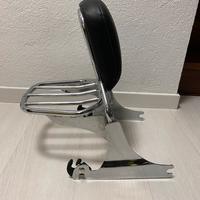 Sissy bar cromato per motociclette Harley-Davidson