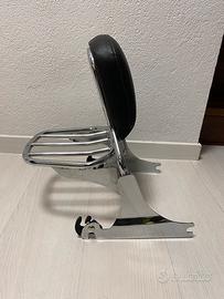 Sissy bar cromato per motociclette Harley-Davidson