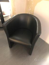 Poltroncine ecopelle a pozzetto