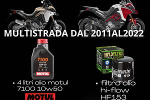 KIT TAGLIANDO DUCATI MULTISTRADA T.T. OLIO MOTUL