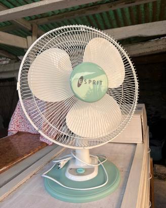 Ventilatore Esprit bianco e azzurro