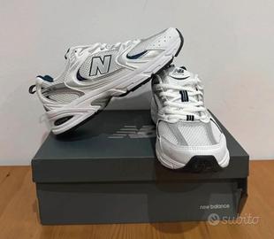 New Balance 530 White Silver Navy 42