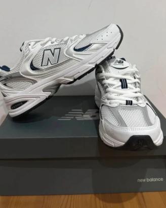 New Balance 530 White Silver Navy 42