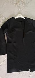 giacca lunga color nero