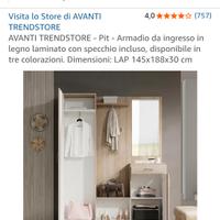 Mobile ingresso completo di specchio