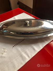 Pentola ovale con coperchio / pescera  inox