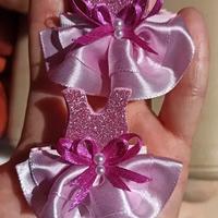 Coppia di fermagli per capelli bambina rosa