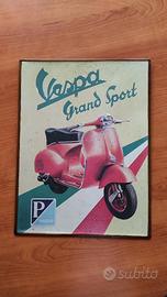 Targa Vespa in metallo