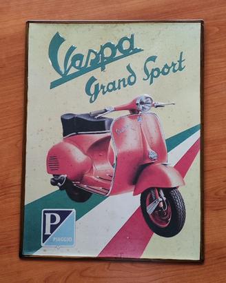 Targa Vespa in metallo