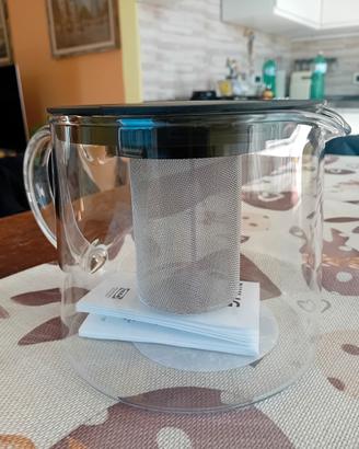 Teiera in vetro con infusore nuova