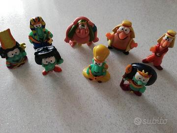 Set 8 Personaggi Diversi I Lunes Kinder Sorprese