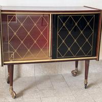 Vetrinetta porta liquori vintage anni '60-'70