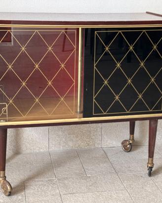 Vetrinetta porta liquori vintage anni '60-'70