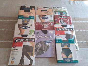 collant terza misura nero e colori vari