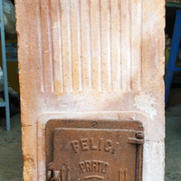 Stufa antica in terracotta FELICI - Prato TIPO 00