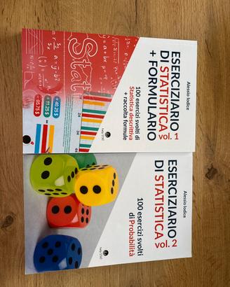 Libri eserciziario di statistica 1 e 2