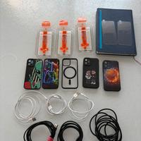 Cover-pellicola protettiva-cavi Iphone 12 mini