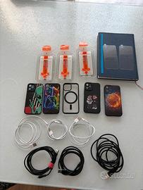 Cover-pellicola protettiva-cavi Iphone 12 mini