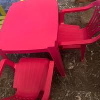 Tavolino e sedie bambini