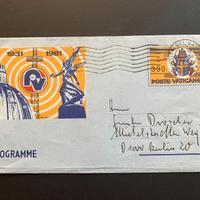 L76R Vaticano Aerogramma RADIO VATICANA 1981 LIRE