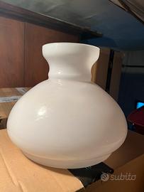 Boccia lampadario bianco opaco ricambio paralume