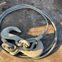 Cavo con ganci in acciaio