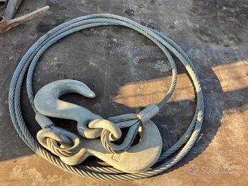 Cavo con ganci in acciaio