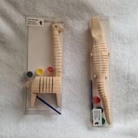 Animali da dipingere legno NUOVI